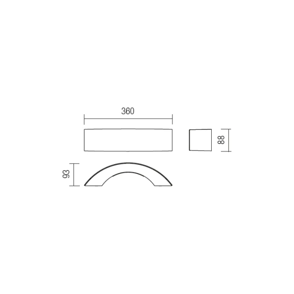 Фасадний світильник 9902 ECLIPSE IP54 MWH 3000K REDO - Фото 3