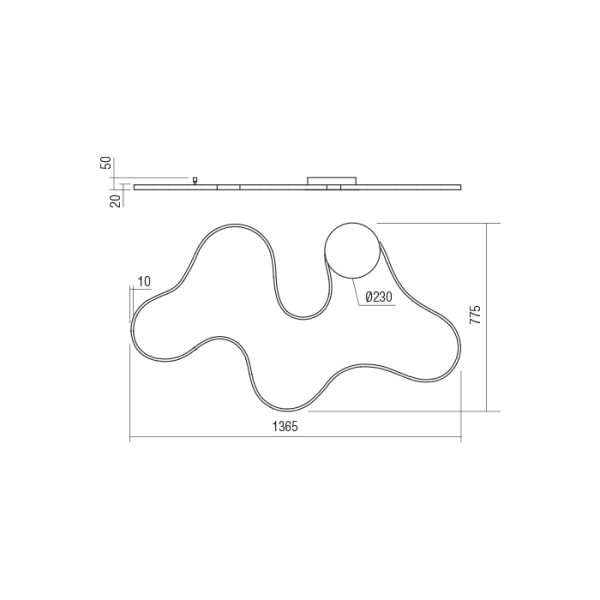  Світильник світлодіодний 01-1788 ESTORIL + Dimmable REDO - Фото 3
