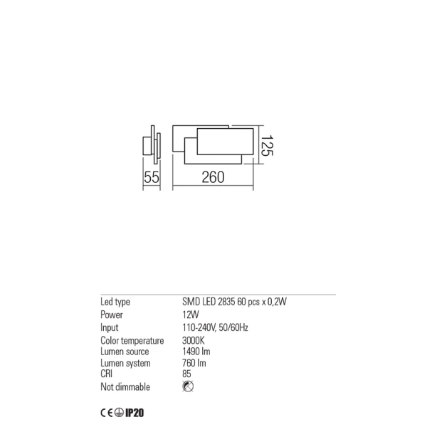 Настінний світильник 01-1444 GAMER Redo - Фото 4