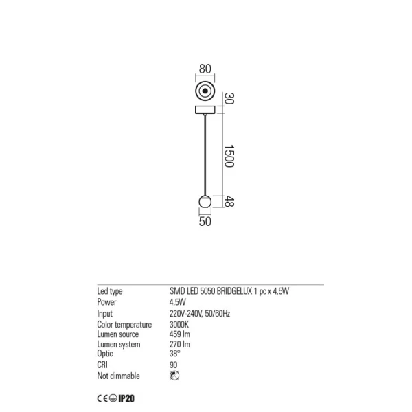 Світильник підвісний 01-1833 OBO Coffee REDO - Фото 3