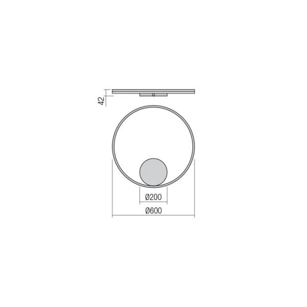 Світильник світлодіодний 01-1705 ORBIT Bronze + INDIRECT LIGHT REDO - Фото 3