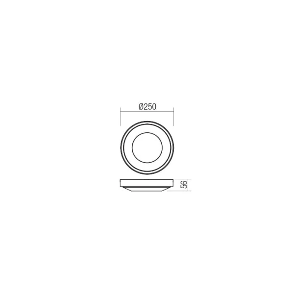 Фасадний світильник 90119 OSIRIS 20W IP65 DG 3000K REDO - Фото 3