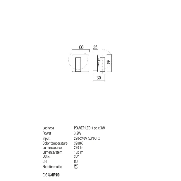 Бра 01-2340 TOMIX SBK Redo - Фото 4