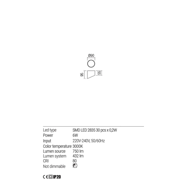 Точковий світильник 01-1625 UTO White Redo - Фото 3