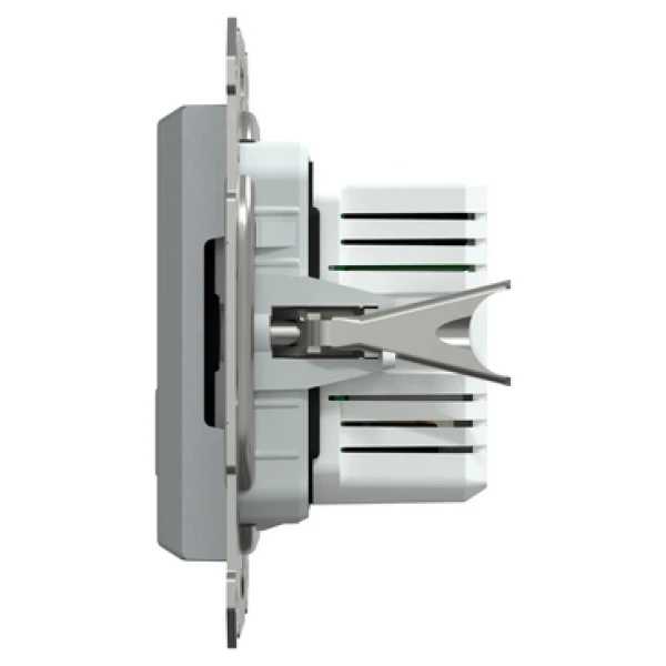 Подвійний зарядний пристрій USB, тип A+C, 21Вт, сталевий Asfora EPH2700562 Schneider Electric - Фото 3